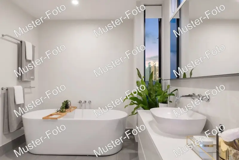 Bad mit Dusche in der Ferienwohnung Bergwiese
